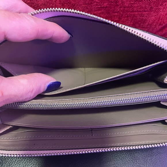 LOUIS VUITTON AUTHENTIC PINK PEBBLED LEATHER LONG ZIPPY WALLET. EUC. - Picture 8 of 12